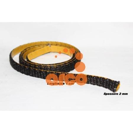 GUAR001 Guarnizione piatta in fibra 10x2 nera